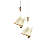Modern Butterfly Acrylic LED Pendant Light for Coastal Style Bedroom and Living Room