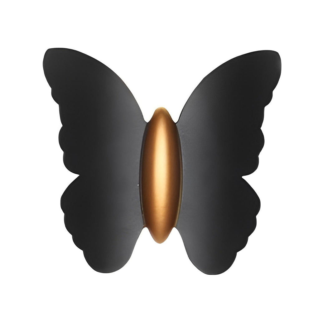 Modern Butterfly LED Outdoor Wall Light Waterproof Up and Down Sconce for Garden Patio and Exterior Walls
