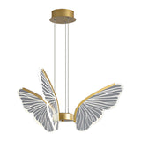 Modern Butterfly LED Pendant Chandelier Gold Dimmable Lighting with Remote for Dining and Living Rooms