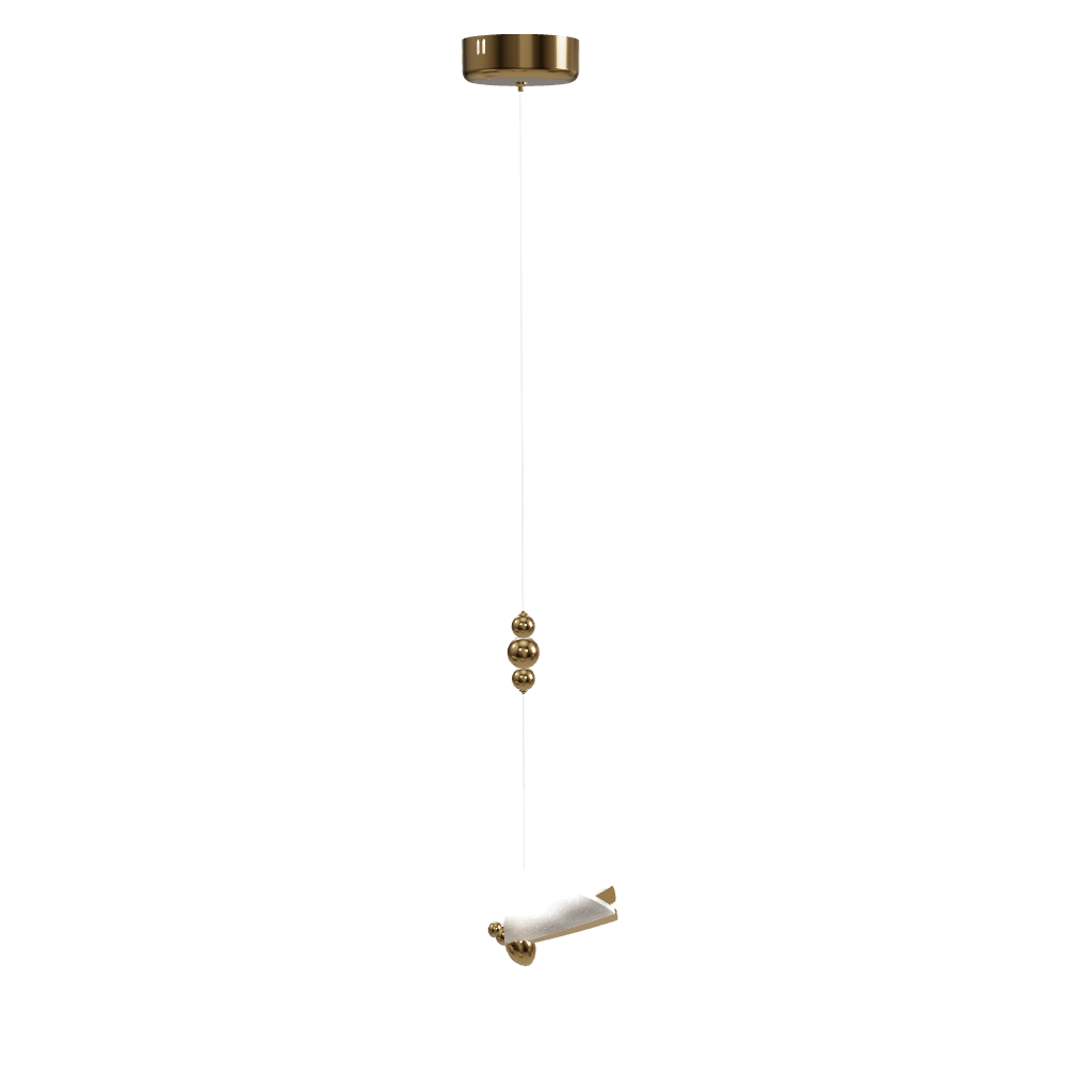 Modern Butterfly LED Pendant Light with Transparent Acrylic Wings and Adjustable Hanging Height