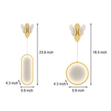 Modern Butterfly LED Wall Sconce with 3 Color Dimming for Bedroom and Living Room in Gold or Black