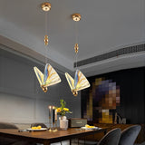 Modern Butterfly Pendant Light LED Acrylic Hanging Ceiling Lamp for Bedroom and Living Room