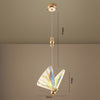 Modern Butterfly Pendant Light LED Acrylic Hanging Ceiling Lamp for Bedroom and Living Room