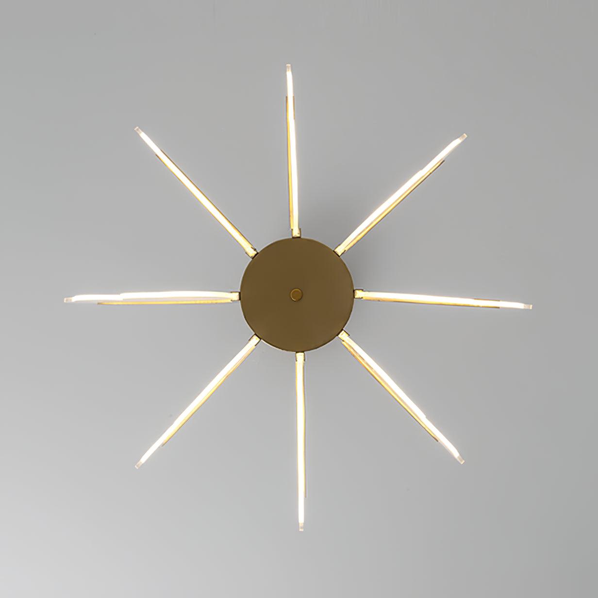 Modern Butterfly Phalaenopsis LED Chandelier Gold Acrylic Pendant Light for Living Room