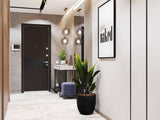 Modern Capsule and Sphere Glass Pendant Swag Light Fixture for Indoor Ceiling Decor