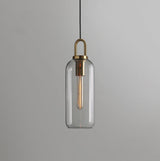 Modern Capsule and Sphere Glass Pendant Swag Light Fixture for Indoor Ceiling Decor