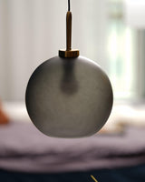 Modern Capsule and Sphere Glass Pendant Swag Light Fixture for Indoor Ceiling Decor