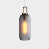 Modern Capsule and Sphere Glass Pendant Swag Light Fixture for Indoor Ceiling Decor