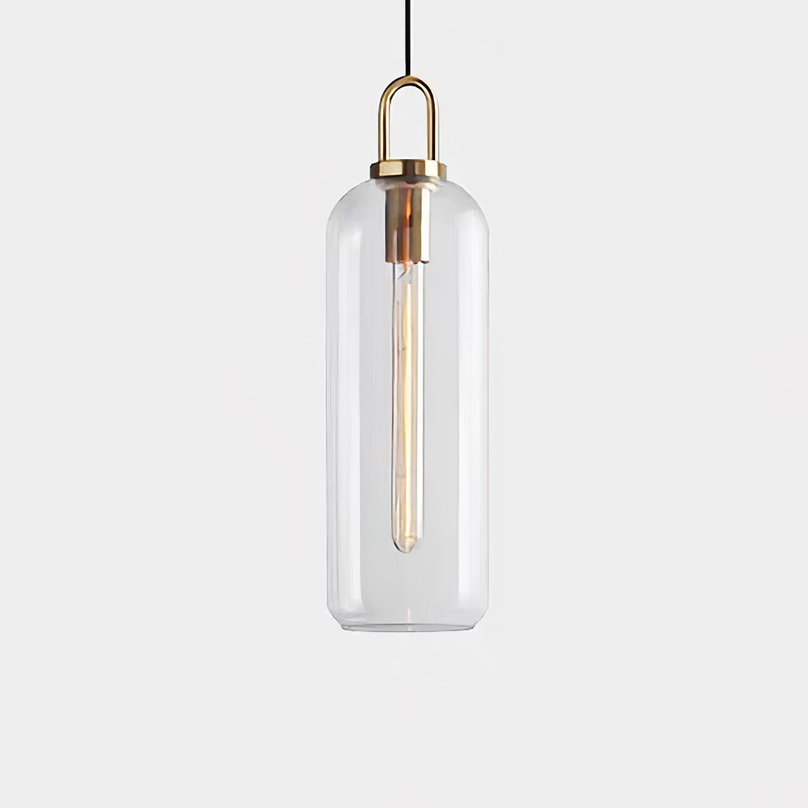 Modern Capsule and Sphere Glass Pendant Swag Light Fixture for Indoor Ceiling Decor
