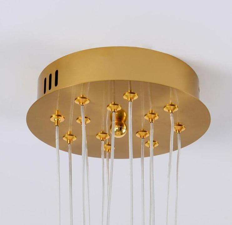 Modern Celestial Glass Sphere Chandelier Lunar Inspired Droplight for Dining Area