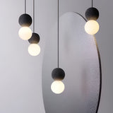Modern Cement LED Round Wall Sconce and Nordic Pendant Hanging Light for Indoor Decor