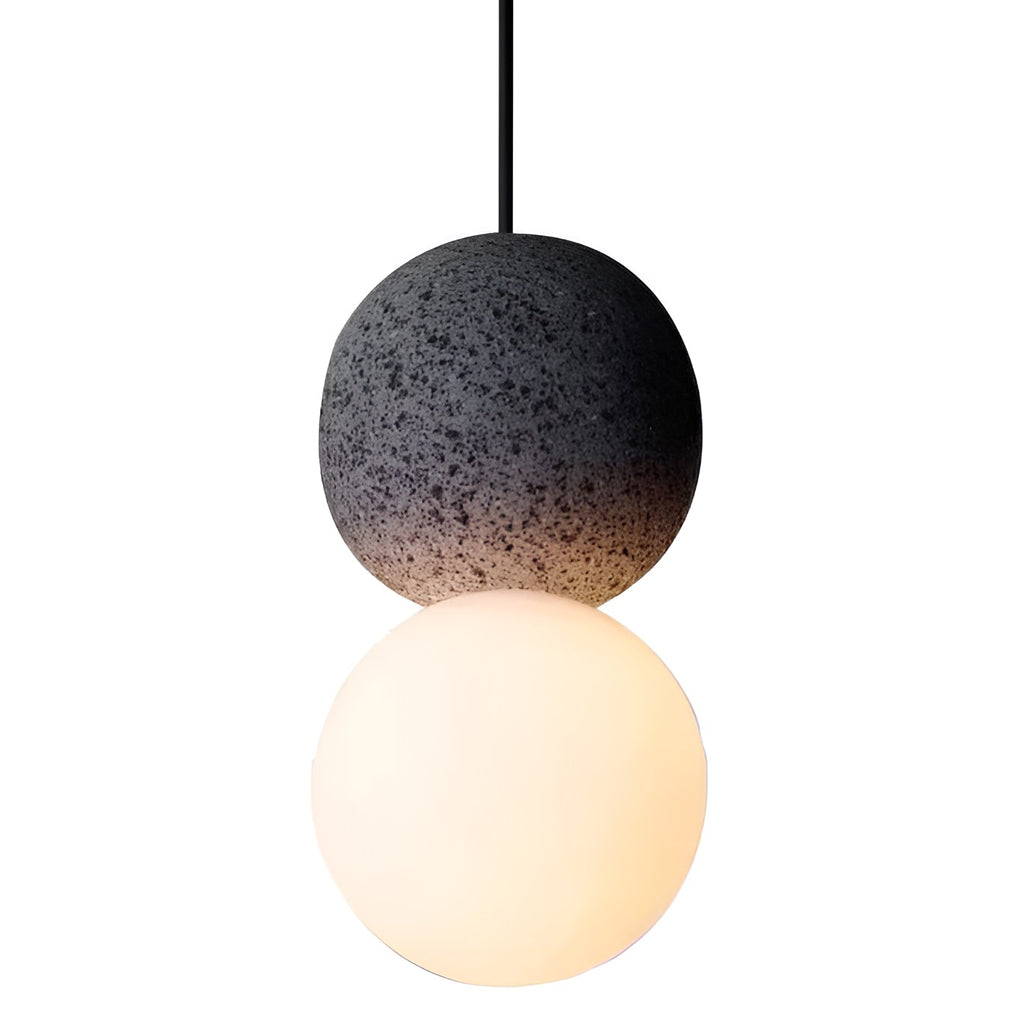 Modern Cement LED Round Wall Sconce and Nordic Pendant Hanging Light for Indoor Decor
