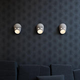 Modern Ceramic Face Mask Wall Sconce Decorative Art Portrait Wall Light for Interior Decor