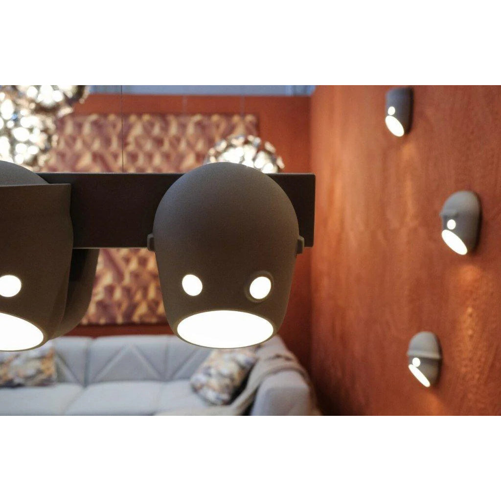 Modern Ceramic Face Mask Wall Sconce Decorative Art Portrait Wall Light for Interior Decor