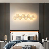 Modern Ceramic Lotus Petal Wall Lamp Gold Floral Decorative Sconce for Living Room