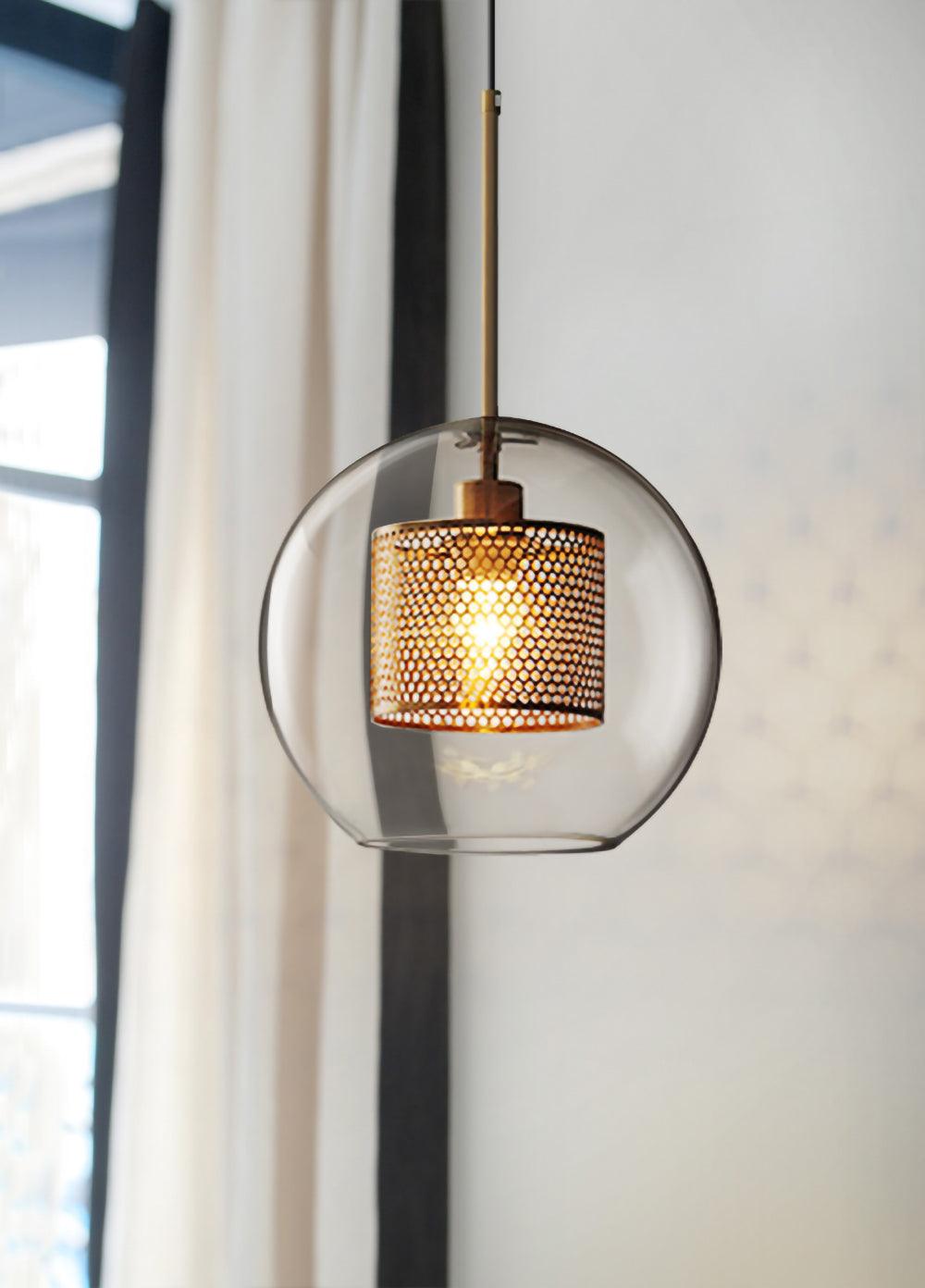 Modern Chiswick Glass Pendant Lamp for Kitchen Island and Living Room Lighting