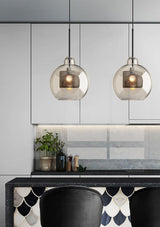 Modern Chiswick Glass Pendant Lamp for Kitchen Island and Living Room Lighting