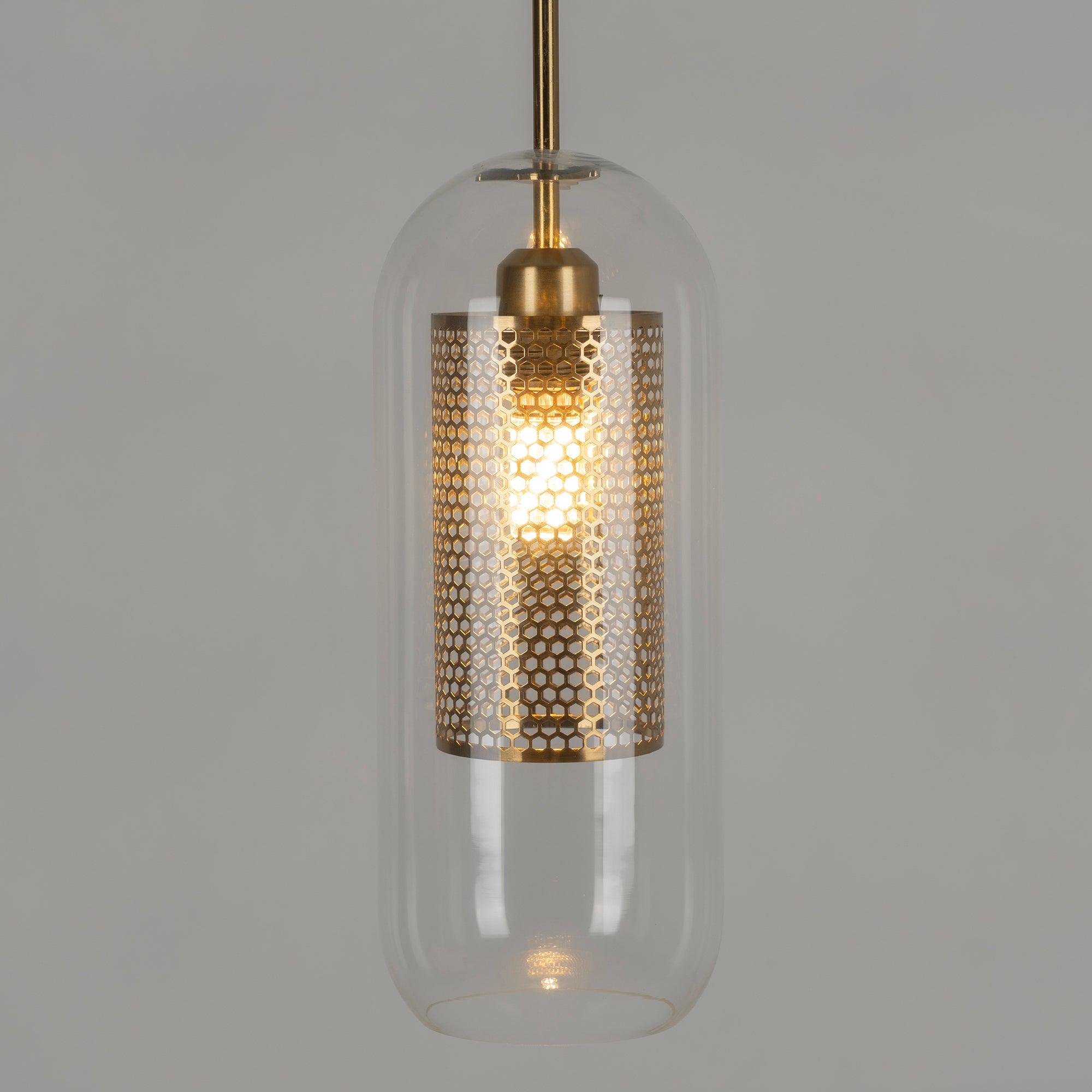 Modern Chiswick Glass Pendant Lamp for Kitchen Island and Living Room Lighting