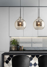 Modern Chiswick Glass Pendant Lamp for Kitchen Island and Living Room Lighting