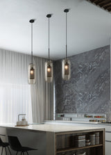 Modern Chiswick Glass Pendant Lamp for Kitchen Island and Living Room Lighting