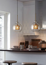 Modern Chiswick Glass Pendant Lamp for Kitchen Island and Living Room Lighting