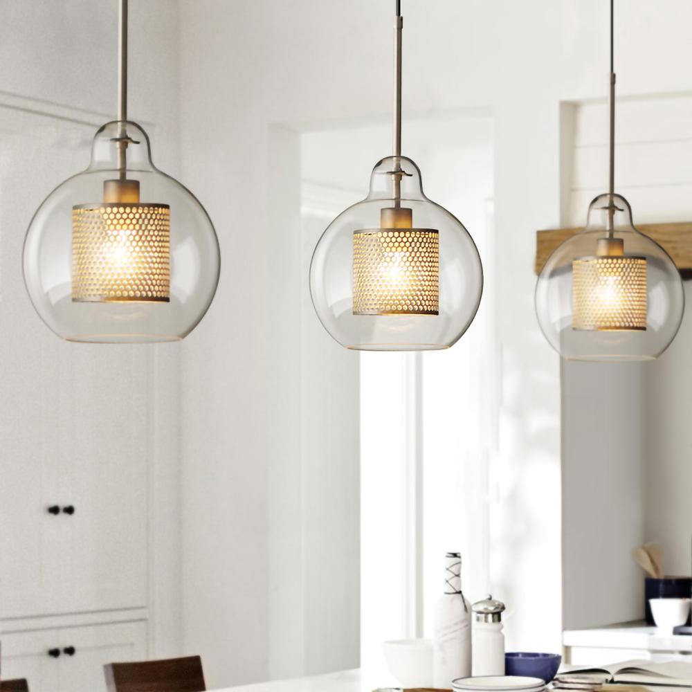 Modern Chiswick Glass Pendant Lamp for Kitchen Island and Living Room Lighting