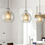 Modern Chiswick Glass Pendant Lamp for Kitchen Island and Living Room Lighting