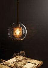 Modern Chiswick Glass Pendant Lamp for Kitchen Island and Living Room Lighting