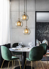 Modern Chiswick Glass Pendant Lamp for Kitchen Island and Living Room Lighting