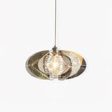 Modern Chrome Abstract Stainless Steel Pendant Light with Fishing Line Design