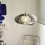 Modern Chrome Abstract Stainless Steel Pendant Light with Fishing Line Design