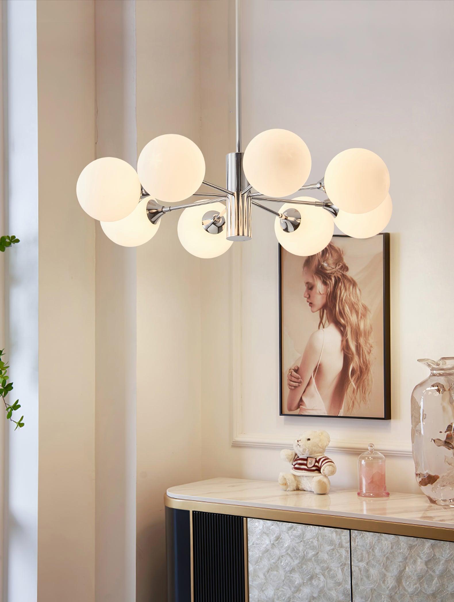 modern-chrome-and-frosted-white-glass-globe-chandelier-with-low-profile-design