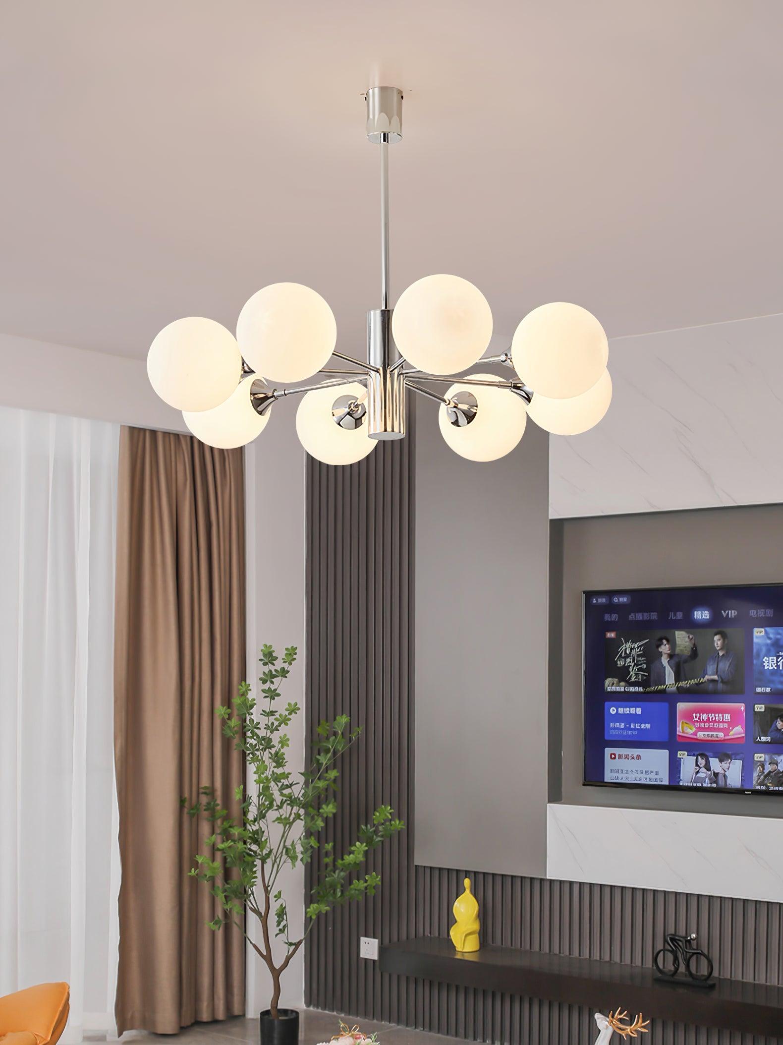modern-chrome-and-frosted-white-glass-globe-chandelier-with-low-profile-design