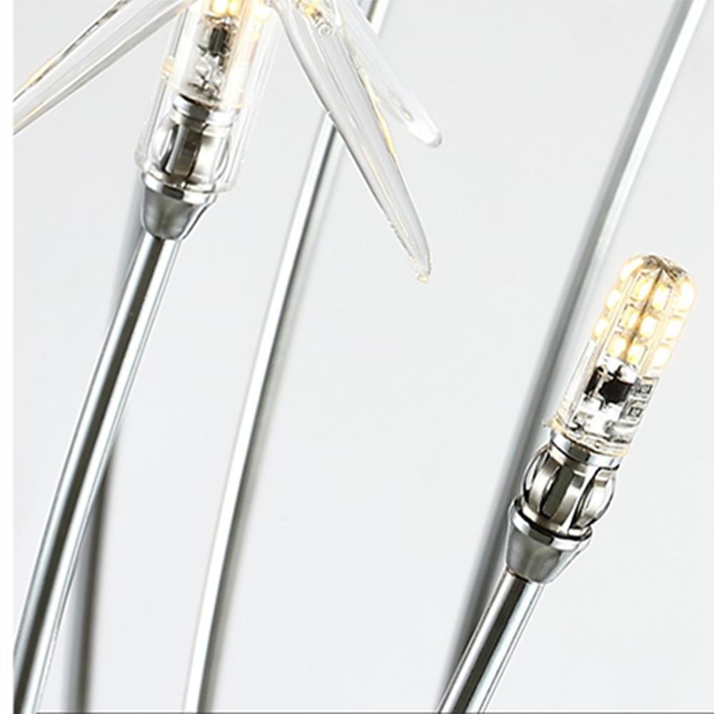 Modern Chrome Firework Galaxy Mini Chandelier with 10 LED Lights for Luxury Home Decor