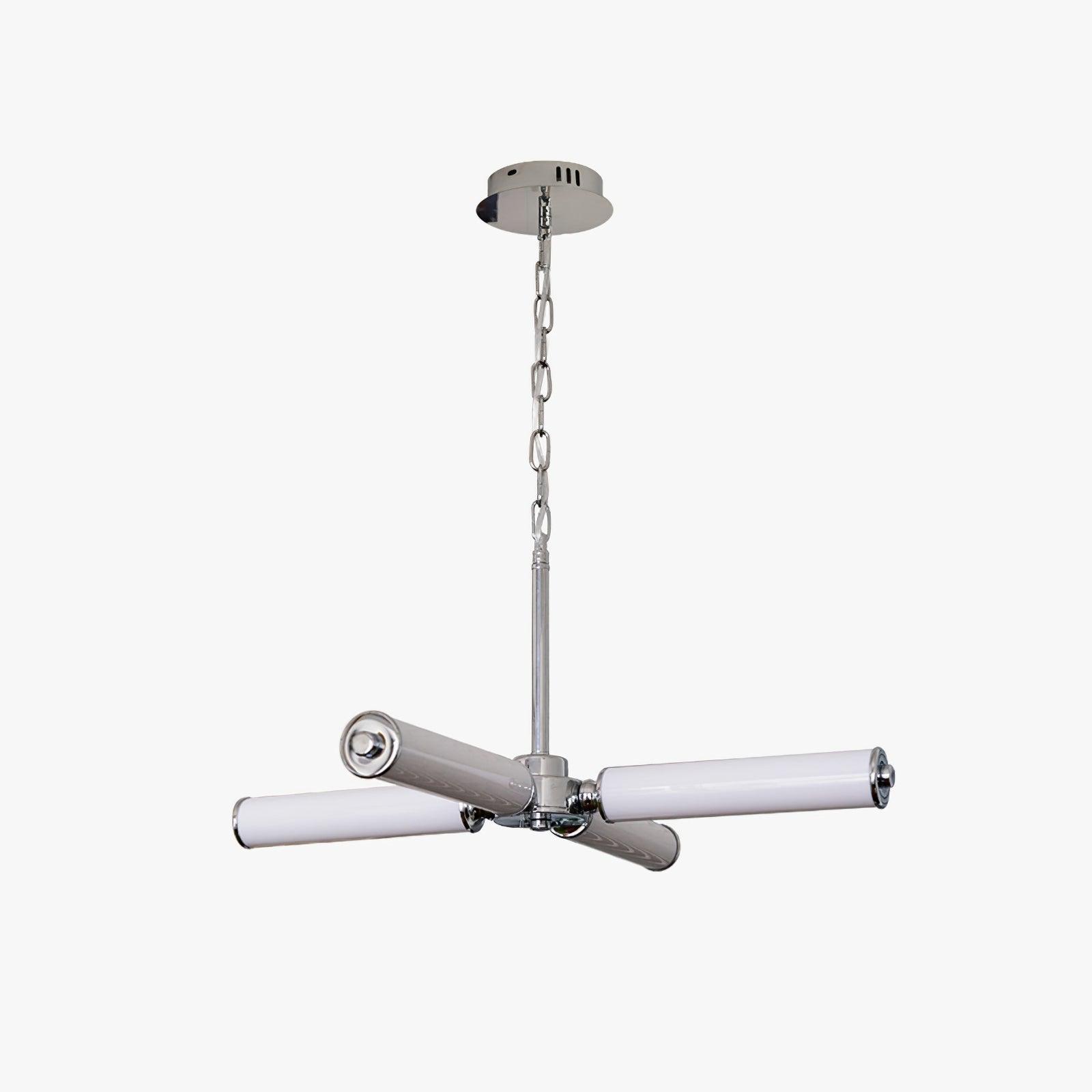 Modern Chrome LED Crown Chandelier with White Glass Globes and Integrated LED Lighting