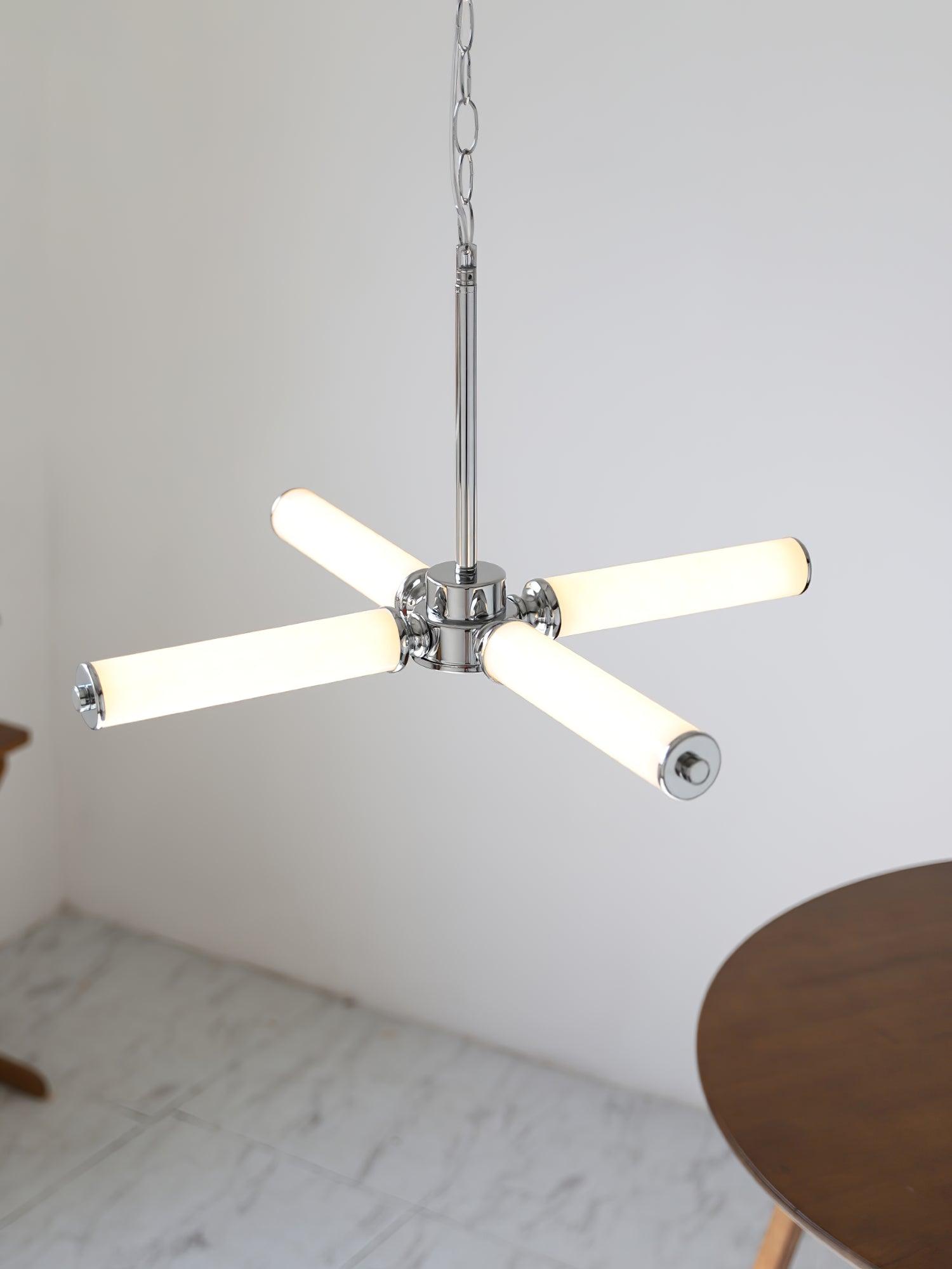 Modern Chrome LED Crown Chandelier with White Glass Globes and Integrated LED Lighting