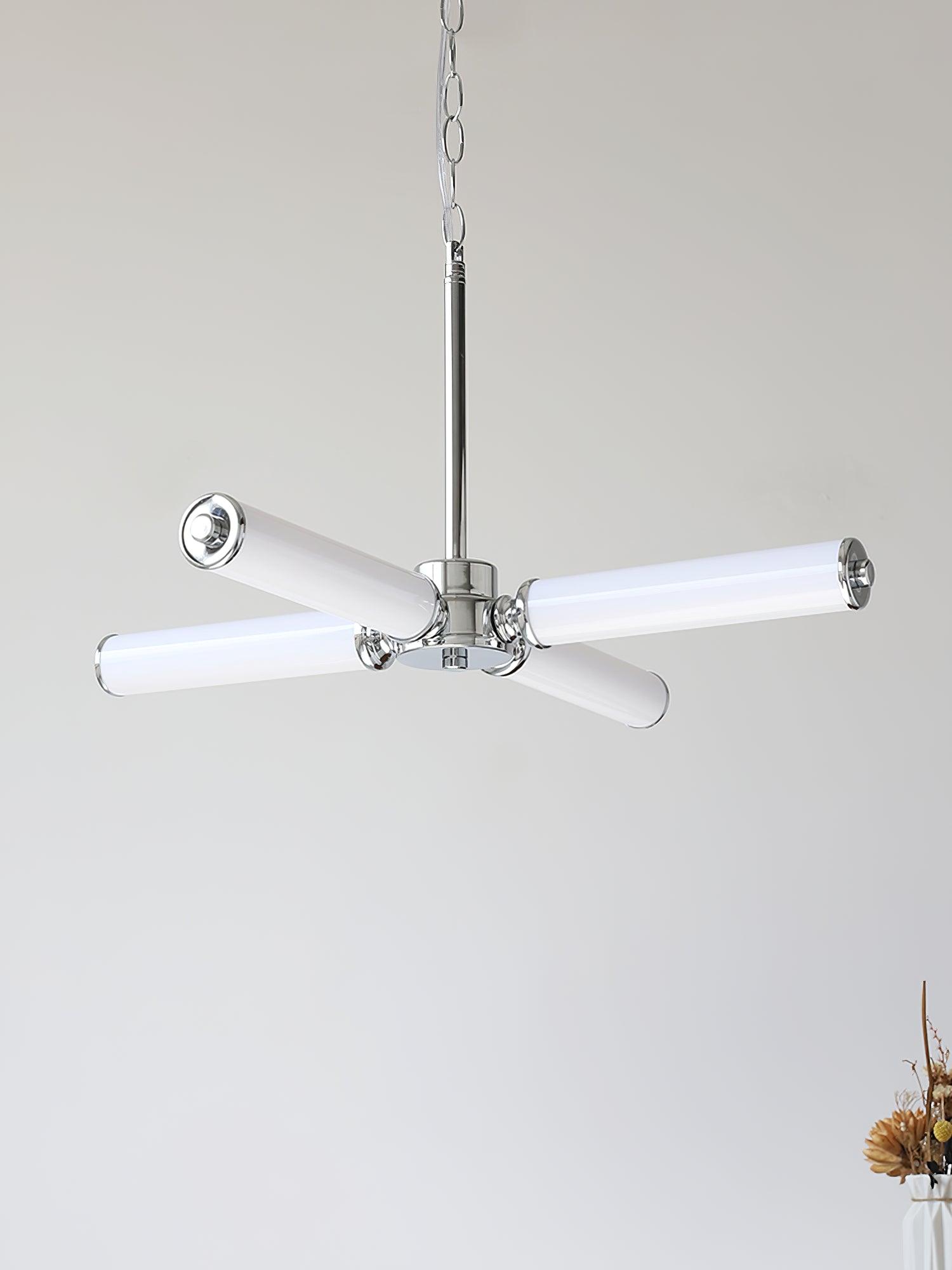 Modern Chrome LED Crown Chandelier with White Glass Globes and Integrated LED Lighting