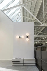 Modern Chrome Vine Wall Mounted Light with Glass Spheres Geometric Sconce for Interior Decor