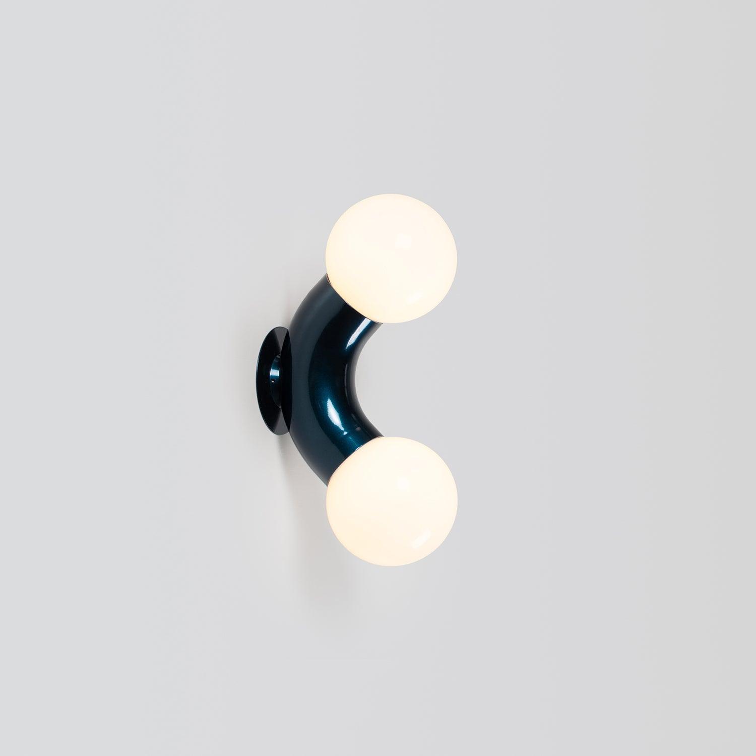 Modern Chrome Vine Wall Mounted Light with Glass Spheres Geometric Sconce for Interior Decor