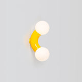 Modern Chrome Vine Wall Mounted Light with Glass Spheres Geometric Sconce for Interior Decor