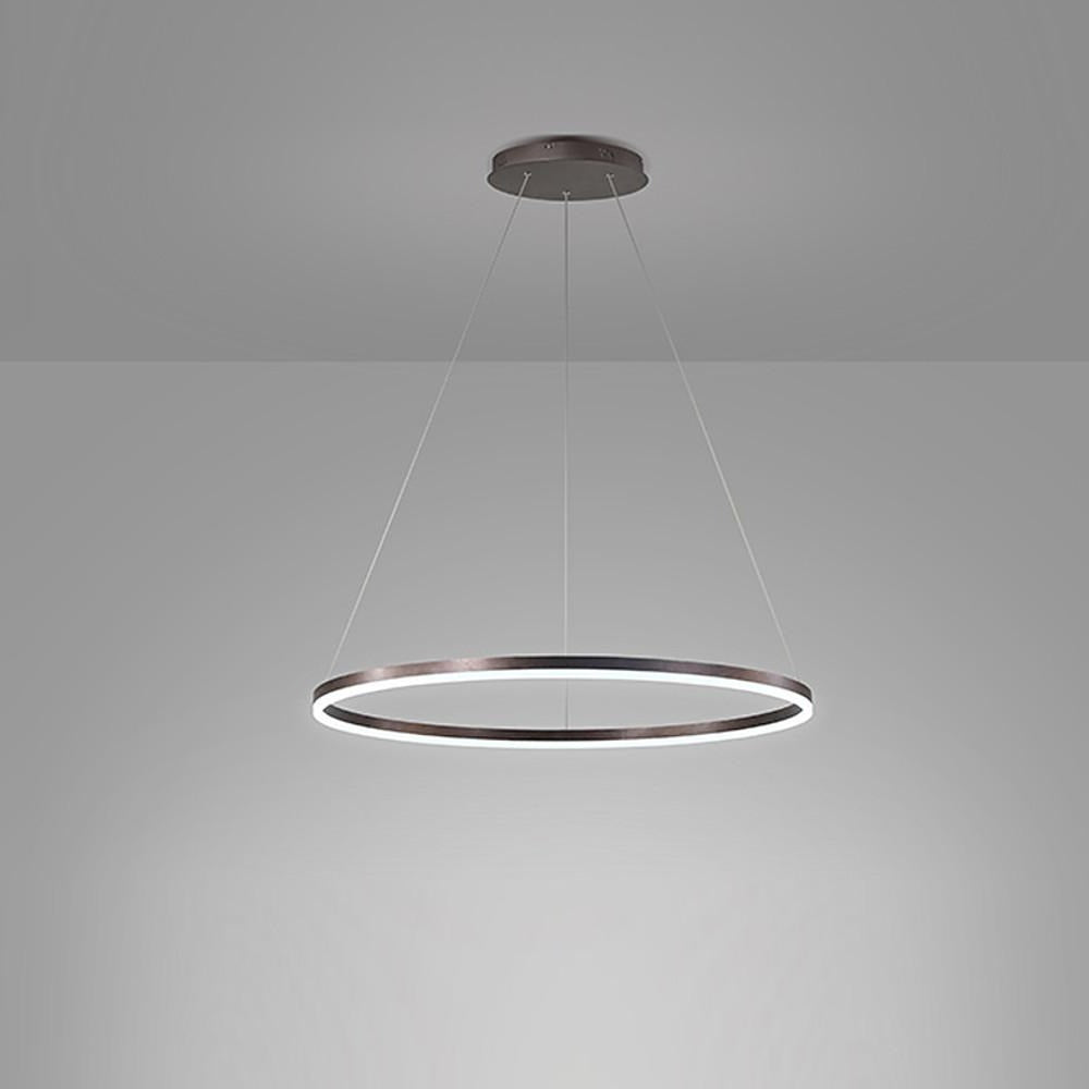Modern Circle LED Chandelier Dimmable Minimalist Hanging Pendant Light for Dining Room Kitchen Island