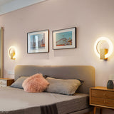 Modern Circular Dimmable LED Wall Sconce Elegant Acrylic Light Fixture for Living Room and Bedroom