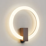 Modern Circular Dimmable LED Wall Sconce Elegant Acrylic Light Fixture for Living Room and Bedroom