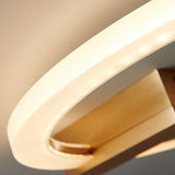 Modern Circular Dimmable LED Wall Sconce Elegant Acrylic Light Fixture for Living Room and Bedroom