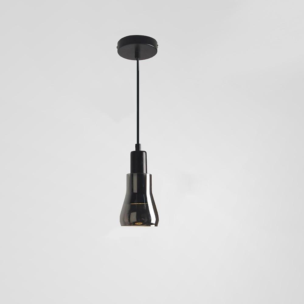 Modern Circular Glass Pendant Light Nordic LED Hanging Ceiling Fixture for Dining Room