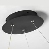 Modern Circular LED Pendant Light Nordic Chandelier with Stepless Dimming and Color Temperature Control