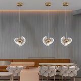 Modern Circular LED Pendant Light with Textured Anodized Acrylic Shade for Living Room
