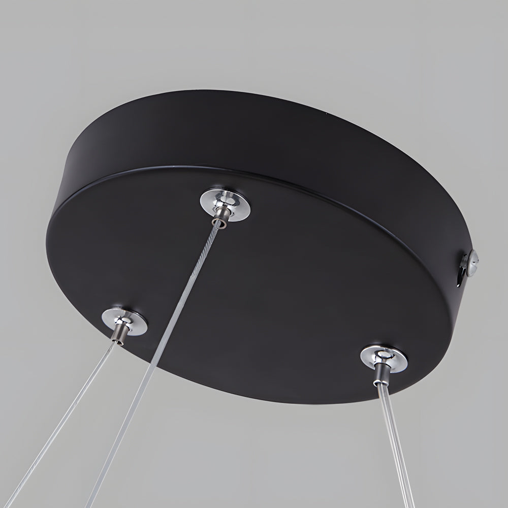 Modern Circular LED Pendant Office Lighting Round Suspended Ceiling Fixture for Workspaces