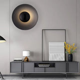 Modern Circular LED Wall Light Nordic Style Iron Decorative Sconce for Bedside and Living Room