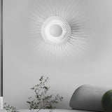 Modern Circular Nest Grid LED Wall Sconce Artistic Iron Indoor Lighting Fixture for Hallways